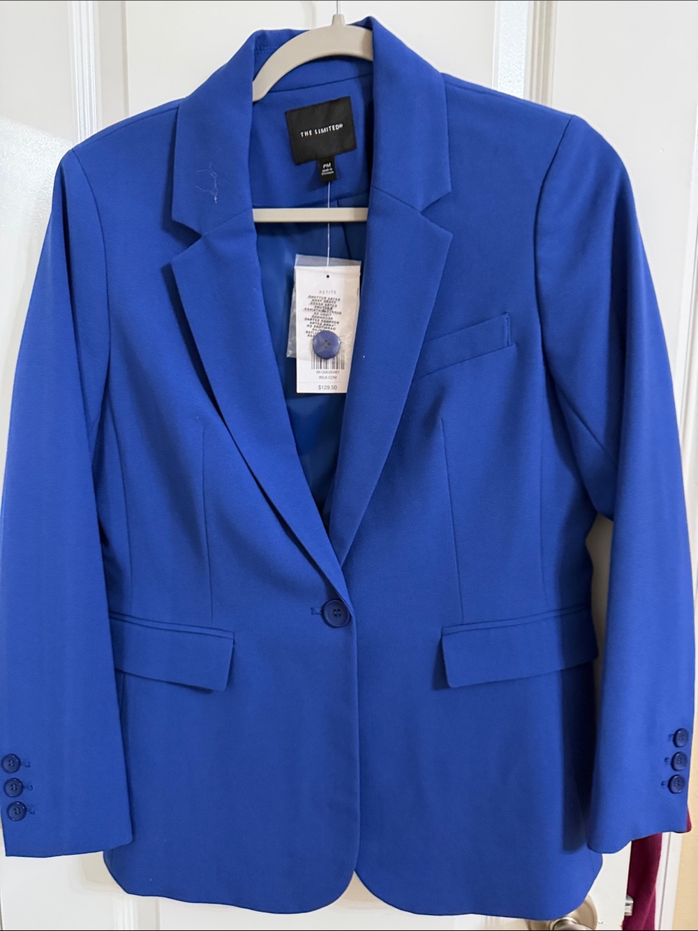 The Limited Cobalt Blue Single-Button Blazer